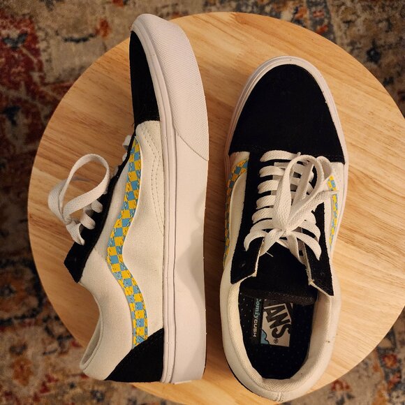 NWOT Vans Comfycush Old Skool Showcase Black/Check Men's 8/Women's 9.5 - Picture 2 of 5